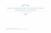 DATA ANALYSIS FOR DECISION MAKING IN HSBC