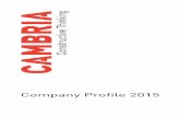 Company Profile 2015 - Cambria Consulting Ltd