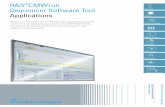 R&S®CMWrun Sequencer Software Tool - Applications - Conet