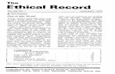 Ethical Record - Conway Hall