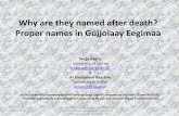 Why are they named after death? Proper names in Gújjolaay Eegimaa