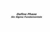 Define - Six Sigma Fundamentals - Global Edulink