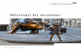 Woman to woman - Credit Suisse