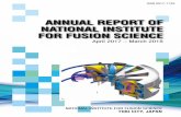 ANNUAL REPORT OF NATIONAL INSTITUTE FOR FUSION ...
