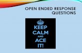 open ended response questions - Sharyland ISD