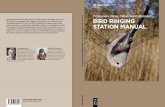 BIRD RINGING STATION MANUAL
