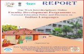 Faculty Development Programme on Indian Languages - Mata ...