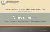 NanoArchitecture: generating electricity in buildings using nanotechnology