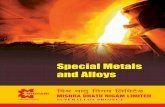 Special Metals and Alloys - MIDHANI