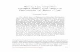 History, Law, and Justice: Empirical Method and Conceptual Confusion in the History of Law