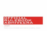 Official Rulebook Abhiveera - Latest Laws