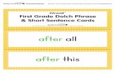 EZread™ First Grade Dolch Phrase & Short Sentence Cards ...