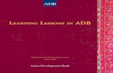 Learning Lessons in ADB