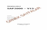Ö R N E K S A Y F A L A R SAP2000 – V15