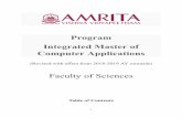 Program Integrated Master of Computer Applications