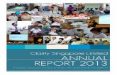 2013 Annual Report - Clarity Singapore
