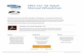 PRO-CG™-SE Adult Manual Wheelchair - Freedom Designs
