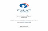 American Heritage Girls Troop FL1512 Policy and Guidelines ...
