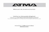 Manual de Instrucciones Cocina a Microondas MD823XE - Atma