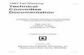 Technical Committee Docu mentation - NFPA