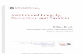 Institutional Corruption and Integrity