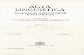 acta linguistica - REAL-J