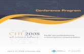 Conference Program - CHI 2008
