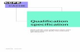 CACHE Qualification Specification - QualHub