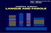 jurnal ilmiah langue and parole - Jurnal Fakultas Sastra ...