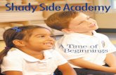 A Time of Beginnings - Shady Side Academy