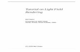 Tutorial on Light Field Rendering - CiteSeerX