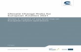 Climate Change Risks for European Aviation 2021 - Eurocontrol