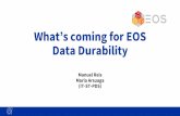 What's coming for EOS Data Durability - CERN Indico