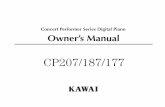 Kawai CP207 Owner's Manual (English)