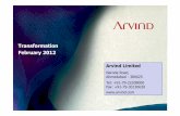 Arvind Corporate Presentation - February 2012