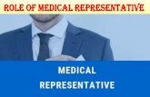 Role of Medical Representative - CUTM Courseware