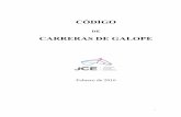 CÓDIGO CARRERAS DE GALOPE - Jockey Club Español