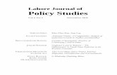 The Lahore Journal of Policy Studies