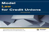 Model Law for Credit Unions