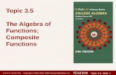 Topic 3.5 The Algebra of Functions; Composite Functions