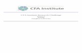 Financial Reporting Analysis Final Project - CFA Institute