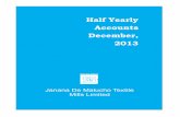 Half yearly-2013 JDM