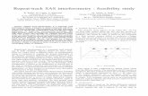 Repeat-track SAS interferometry : feasibility study