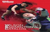 WILSON BADMINTON CATALOG 2016