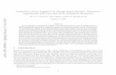 Anomalous waves triggered by abrupt depth changes - arXiv