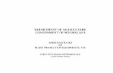 DEPARTMENT OF AGRICULTURE GOVERNMENT OF ...