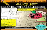 5th GRADE AUGUST Math Spiral - SCHOOLinSITES
