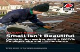 Construction worker deaths 2007/8: Employer size and circumstance