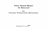 The Bad Man A Novel - Freeditorial