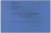 SFECAG, Actes du congrès de Dijon, 1996